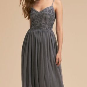 A-line Floor-Length Tulle Dress with Sequins